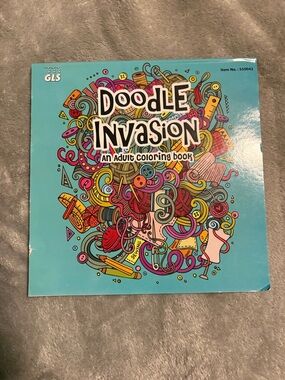 Doodle Invasion Adult Coloring Book